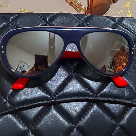 Accessories | Vintage Ski Blue Red Sunglasses Made In Japan 